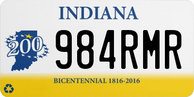 IN license plate 984RMR