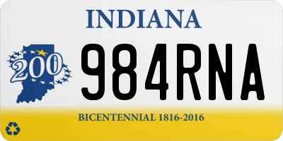IN license plate 984RNA