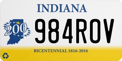 IN license plate 984ROV