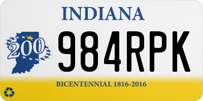 IN license plate 984RPK