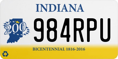 IN license plate 984RPU