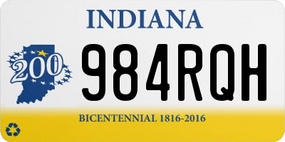 IN license plate 984RQH