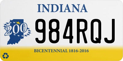 IN license plate 984RQJ