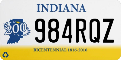 IN license plate 984RQZ