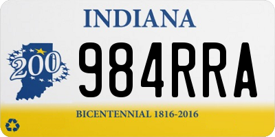 IN license plate 984RRA