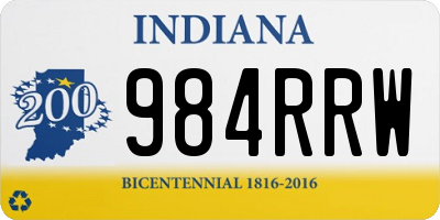 IN license plate 984RRW