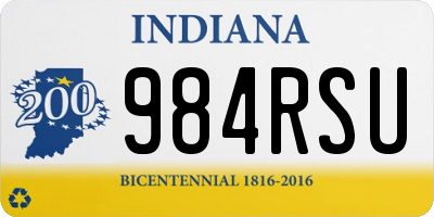 IN license plate 984RSU