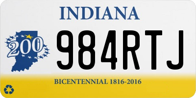 IN license plate 984RTJ