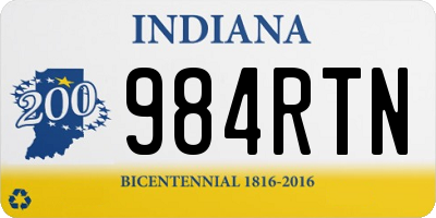 IN license plate 984RTN