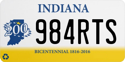 IN license plate 984RTS