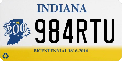 IN license plate 984RTU