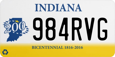 IN license plate 984RVG