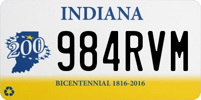 IN license plate 984RVM