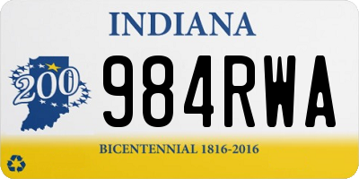 IN license plate 984RWA