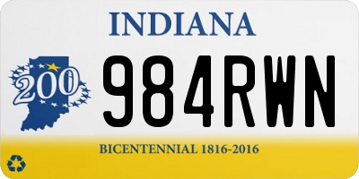 IN license plate 984RWN