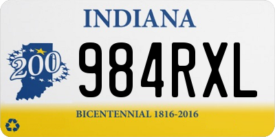 IN license plate 984RXL