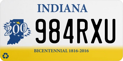 IN license plate 984RXU