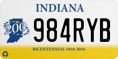 IN license plate 984RYB