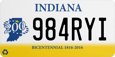 IN license plate 984RYI