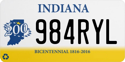 IN license plate 984RYL