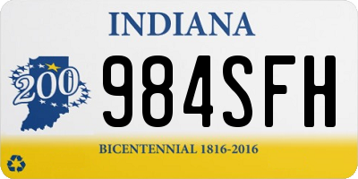 IN license plate 984SFH