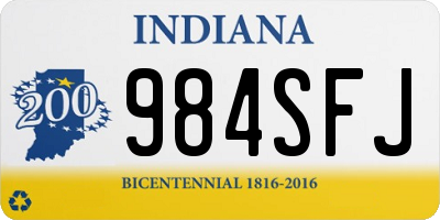 IN license plate 984SFJ