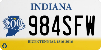 IN license plate 984SFW