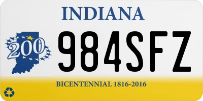 IN license plate 984SFZ