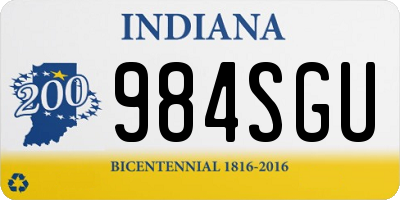 IN license plate 984SGU