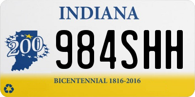 IN license plate 984SHH