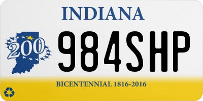 IN license plate 984SHP