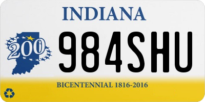 IN license plate 984SHU