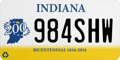 IN license plate 984SHW