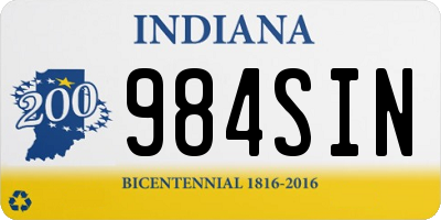 IN license plate 984SIN