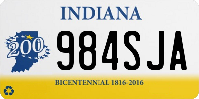 IN license plate 984SJA