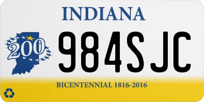 IN license plate 984SJC