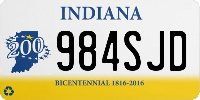 IN license plate 984SJD