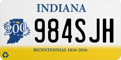 IN license plate 984SJH