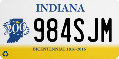 IN license plate 984SJM