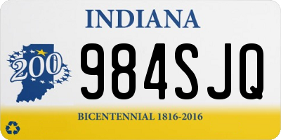 IN license plate 984SJQ