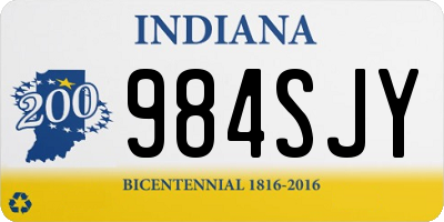 IN license plate 984SJY