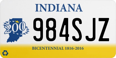 IN license plate 984SJZ