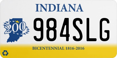 IN license plate 984SLG