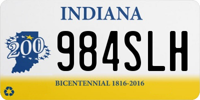 IN license plate 984SLH