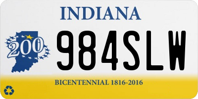 IN license plate 984SLW