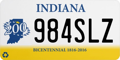 IN license plate 984SLZ