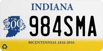 IN license plate 984SMA