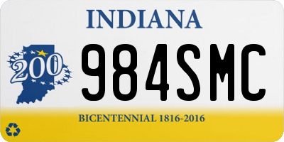 IN license plate 984SMC