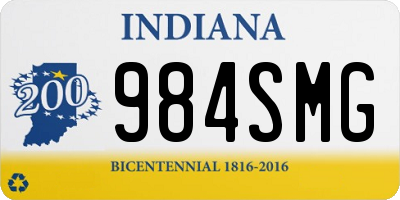 IN license plate 984SMG