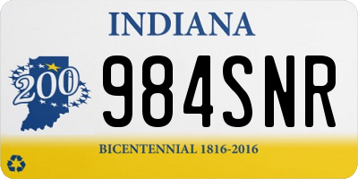 IN license plate 984SNR